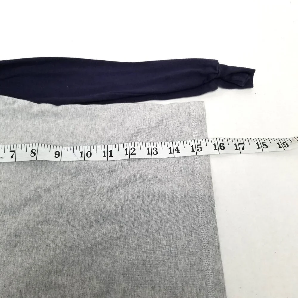 Childrens Place Boys Long Sleeve Henley Tee Size 6 Gray Navy Raglan Casual